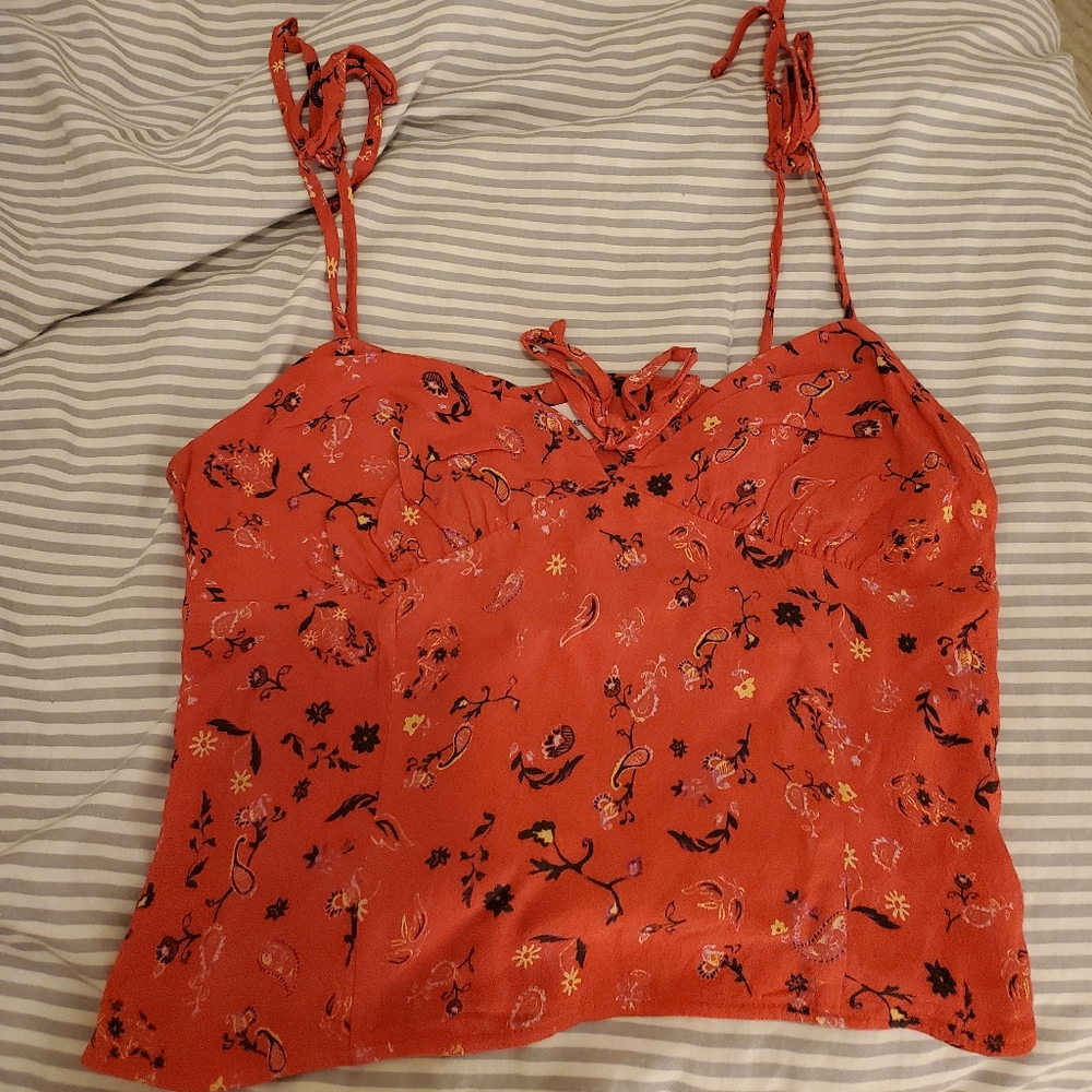 Orange paisley wilfred tank